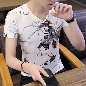 2020 new men t shirt casual short sleeve