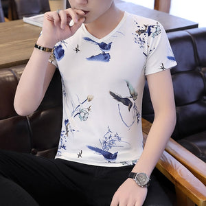 2020 new men t shirt casual short sleeve