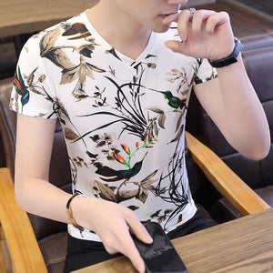 2020 new men t shirt casual short sleeve