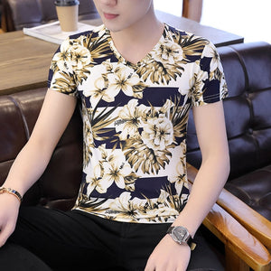 2020 new men t shirt casual short sleeve