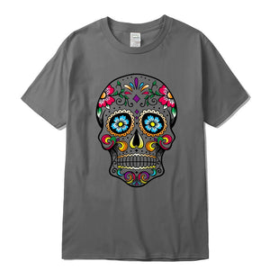 Men's high quality T-shirt new design street style loose cool skull