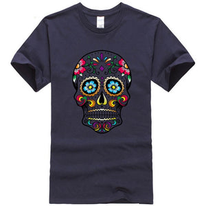 Men's high quality T-shirt new design street style loose cool skull