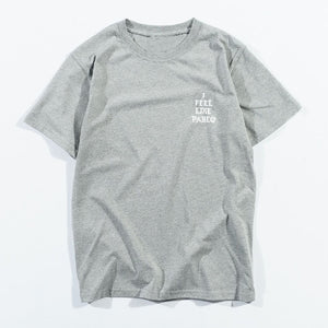 T Shirt Men I Feel Like Paul Print Short Sleeves