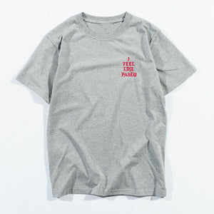 T Shirt Men I Feel Like Paul Print Short Sleeves
