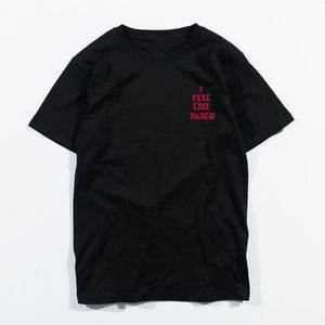 T Shirt Men I Feel Like Paul Print Short Sleeves