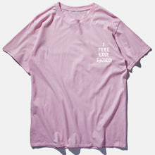 Load image into Gallery viewer, T Shirt Men I Feel Like Paul Print Short Sleeves
