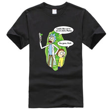Load image into Gallery viewer, Men&#39;s high quality T-shirt short sleeve cotton crewneck loose rick and morty printed men
