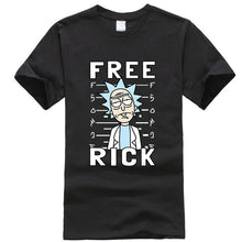 Load image into Gallery viewer, Men&#39;s high quality T-shirt short sleeve cotton crewneck loose rick and morty printed men
