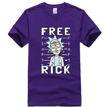 Load image into Gallery viewer, Men&#39;s high quality T-shirt short sleeve cotton crewneck loose rick and morty printed men
