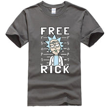 Load image into Gallery viewer, Men&#39;s high quality T-shirt short sleeve cotton crewneck loose rick and morty printed men
