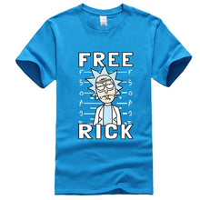 Load image into Gallery viewer, Men&#39;s high quality T-shirt short sleeve cotton crewneck loose rick and morty printed men
