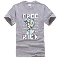 Load image into Gallery viewer, Men&#39;s high quality T-shirt short sleeve cotton crewneck loose rick and morty printed men
