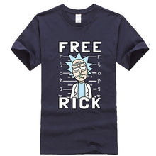 Load image into Gallery viewer, Men&#39;s high quality T-shirt short sleeve cotton crewneck loose rick and morty printed men
