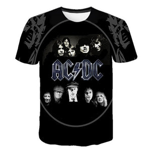New Fashion Men's ACDC Rock Band T Shirt Men