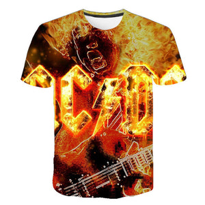 New Fashion Men's ACDC Rock Band T Shirt Men