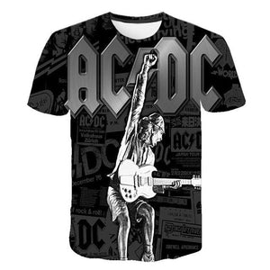 New Fashion Men's ACDC Rock Band T Shirt Men