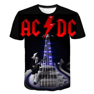 New Fashion Men's ACDC Rock Band T Shirt Men
