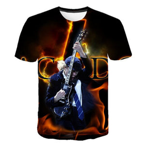New Fashion Men's ACDC Rock Band T Shirt Men
