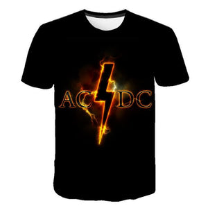 New Fashion Men's ACDC Rock Band T Shirt Men