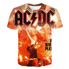 Load image into Gallery viewer, New Fashion Men&#39;s ACDC Rock Band T Shirt Men
