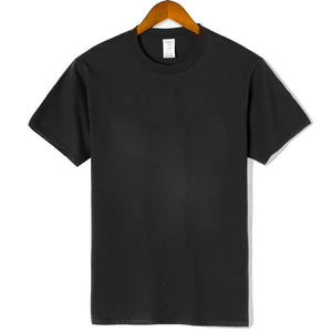 New solid color Short T-shirt Casual Brand men's