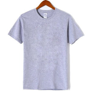 New solid color Short T-shirt Casual Brand men's
