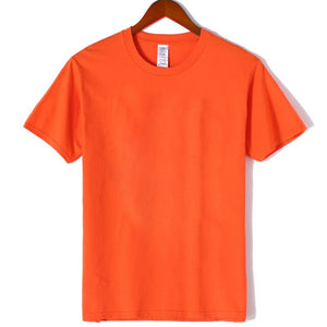 New solid color Short T-shirt Casual Brand men's