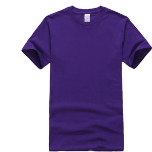 New solid color Short T-shirt Casual Brand men's