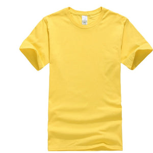 New solid color Short T-shirt Casual Brand men's