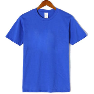 New solid color Short T-shirt Casual Brand men's