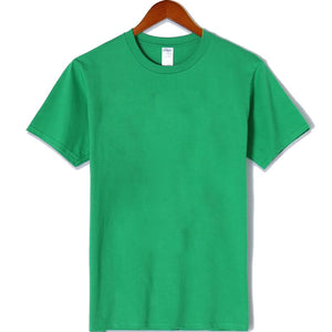 New solid color Short T-shirt Casual Brand men's